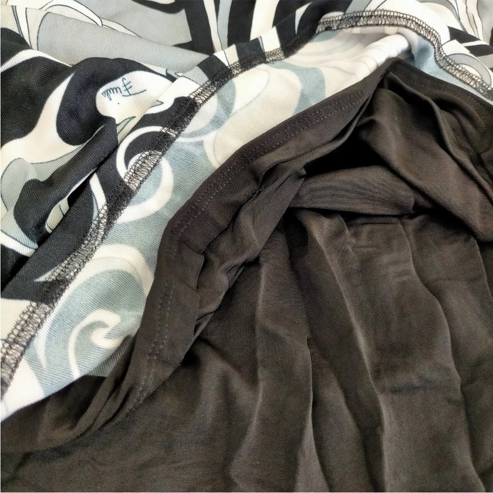 Emilio Pucci Black and White Print Dress Size 38 - Picture 11 of 11